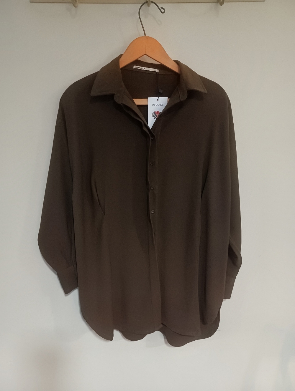 Olive Green Button Down Shirt - Picture 10 of 10